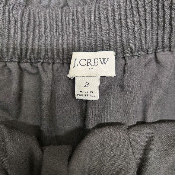 J. Crew Womens Black Pull-on Pocket Mini Skirt Size 2 - Picture 3 of 6